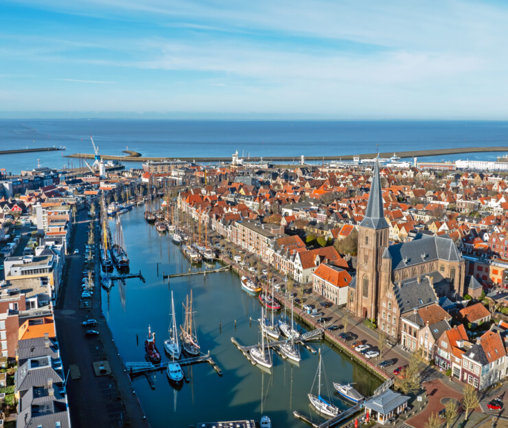Harlingen bovenaanzicht